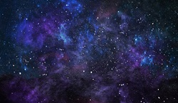 Colourful starry sky